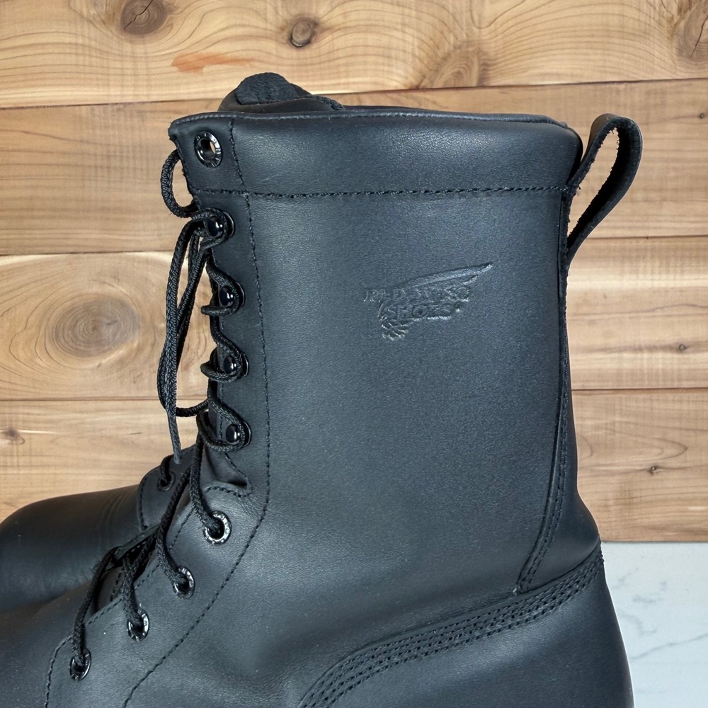 Red Wing Logger Boots Black Waterproof Steel Toe 400g Thinsulate 4416 Mens 9 E2 - Picture 4 of 16